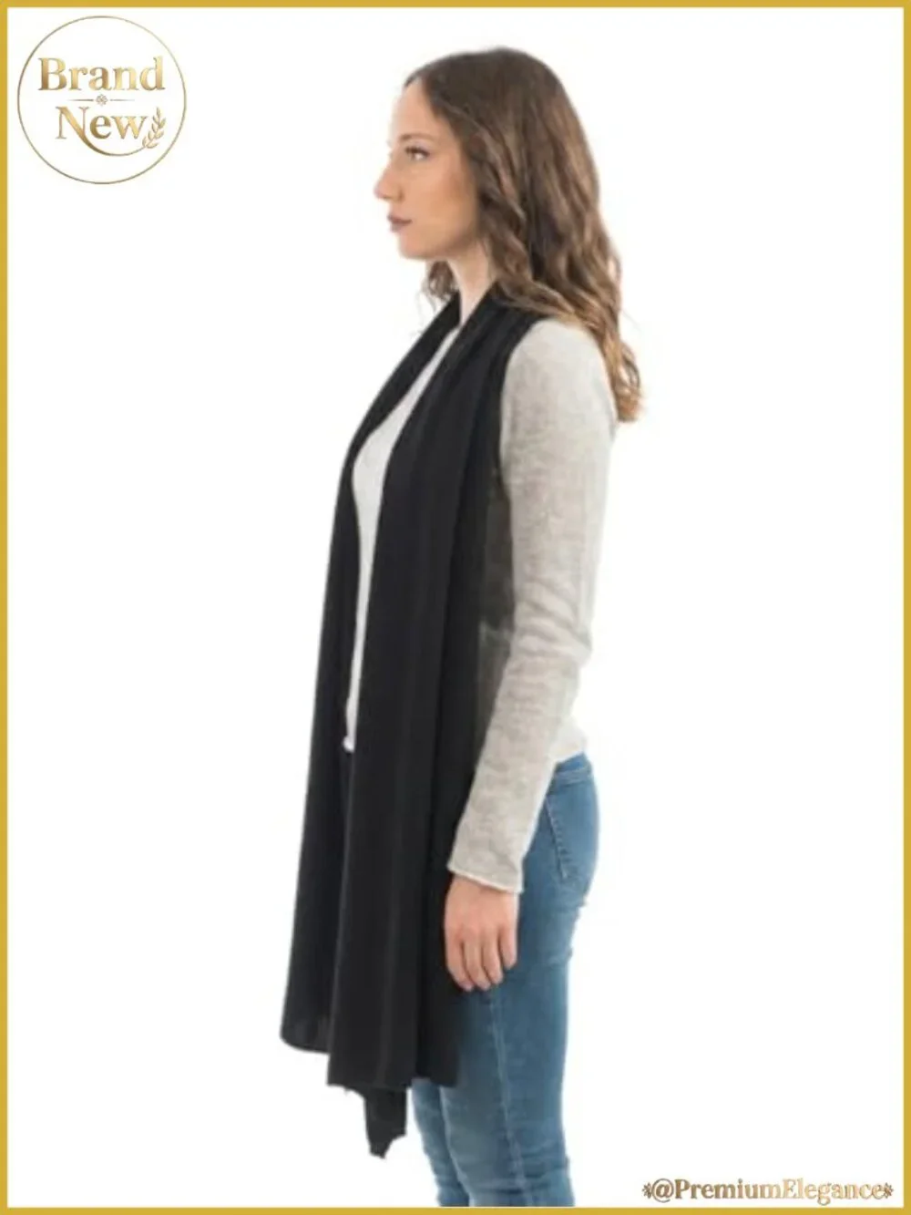 Wool Cashmere Blend Stole Wrap Scarf Shawl Pashmina One Size Italy